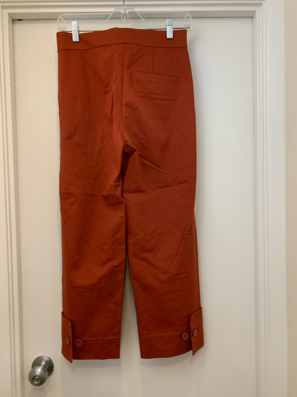 COS Rust Wide-Leg Cropped Pants - Picture 3 of 5